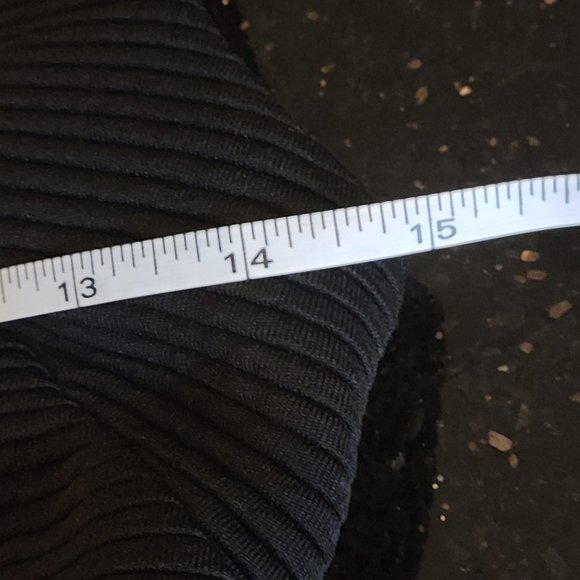 Topshop NWT BLACK⚫️ Ribbed Skater Dress - Picture 13 of 13